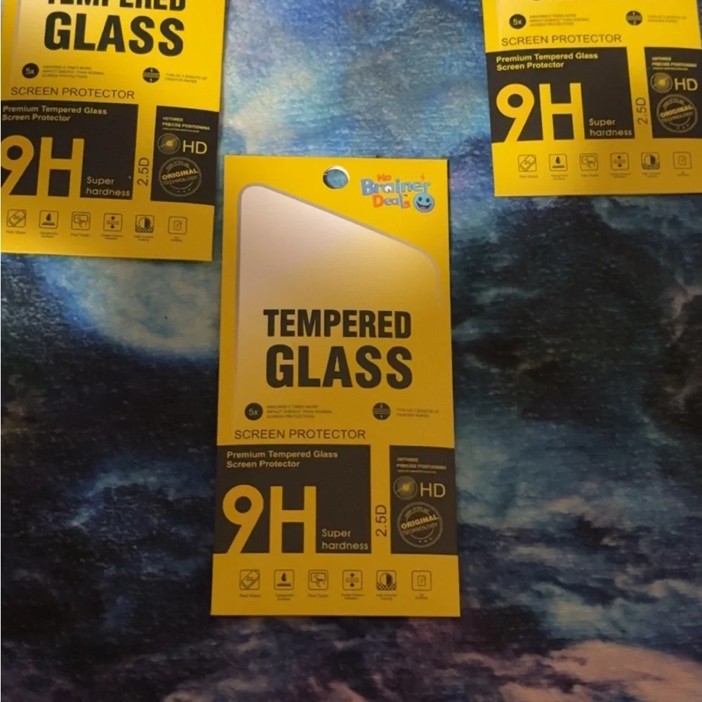 Tempered Glass Screen Protector for iPhone 16 - Yellow